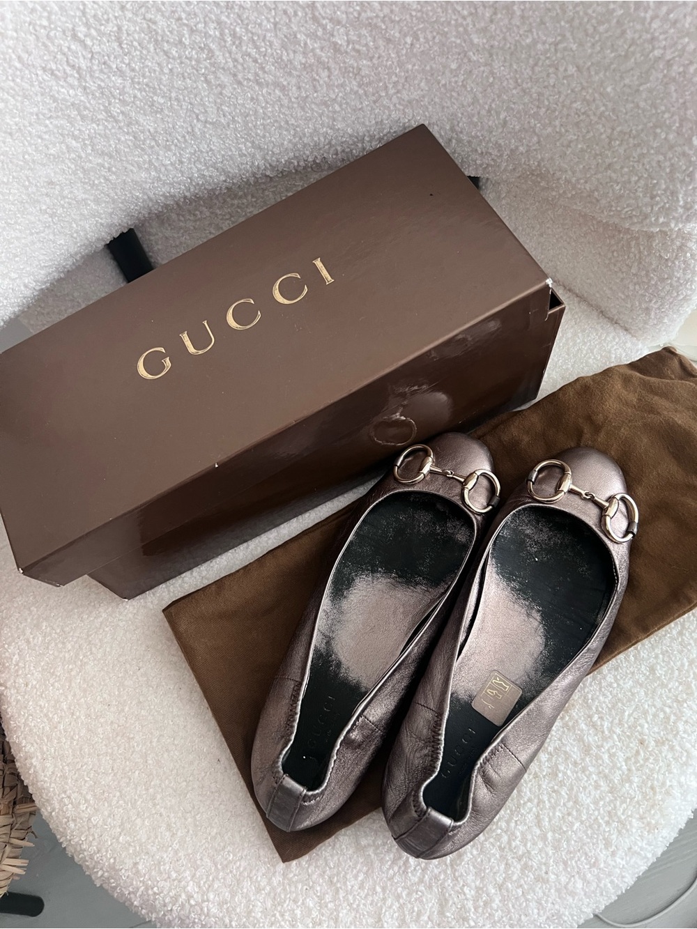 Gucci leather ballet flats
